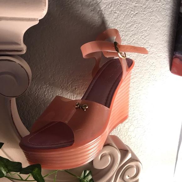 pink jelly heels